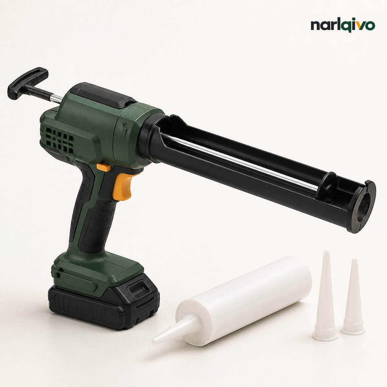 NARLQIVO 20V Cordless Caulking Gun – Variable-Speed Sealant Applicator Kit